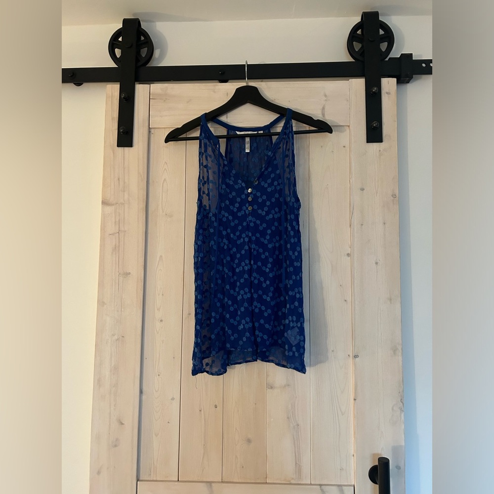 Blue Anthropologie Blouse